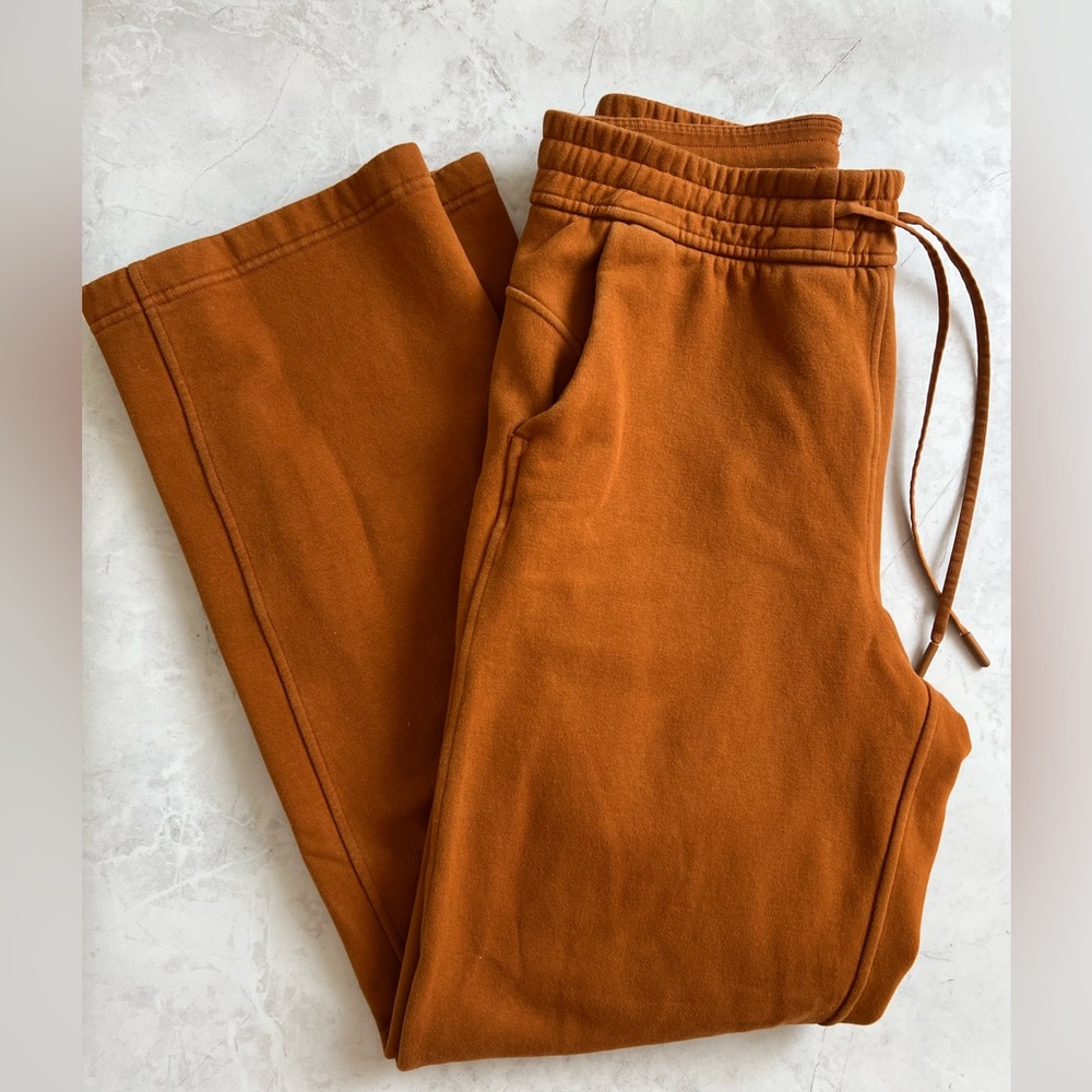 lululemon athletica Wide Leg Pants in Rust Orange